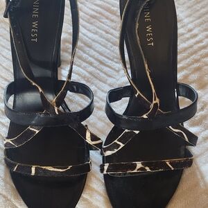 Leopard Print Strappy Heels